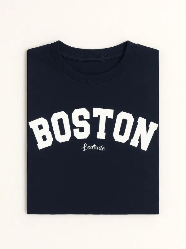 Men Printed Round Neck Cotton Blend T-Shirt