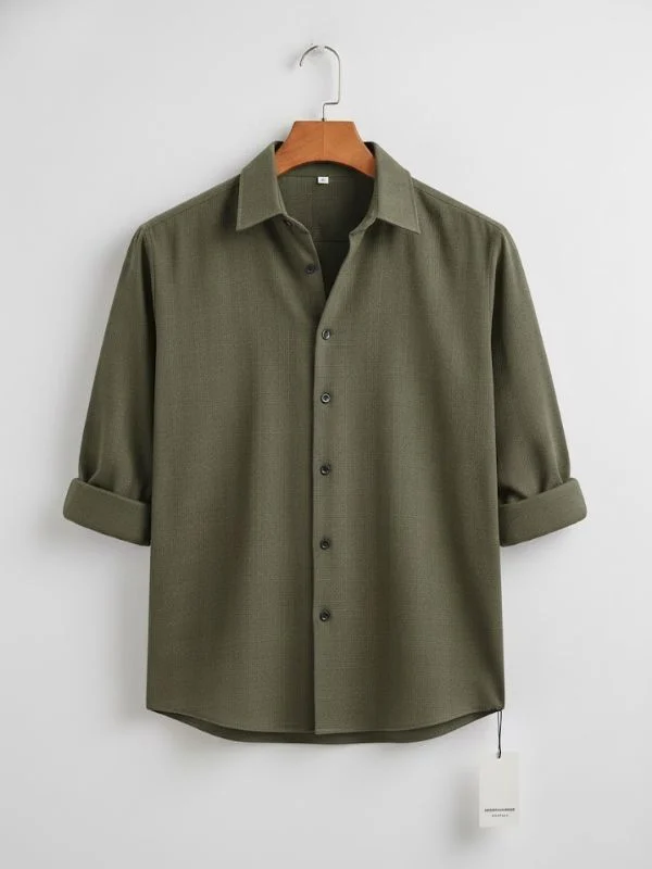 Men Checkered Flannel Regular Fit Casual Shirt