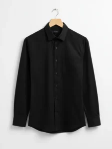 Men Slim Fit Solid Classic Collar Formal Shirt