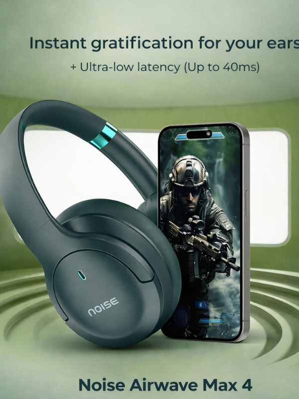 Noise Airwave Max 4 Wireless Over-Ear Headphones Instant Gratification