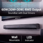 ZEBRONICS JUKE BAR 3903 Bluetooth Home Audio Soundbar Wall Mountable LED Indicator