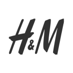 H & M brand logo black & white