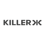 Killerx brand logo black & white